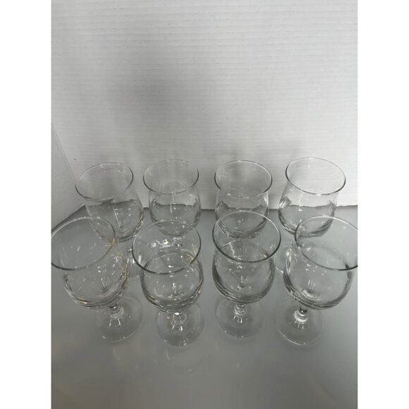 Deadstock Vintage Set of 8 Libbey vin connoisseur wine glasses  8 oz. - Picture 5 of 5